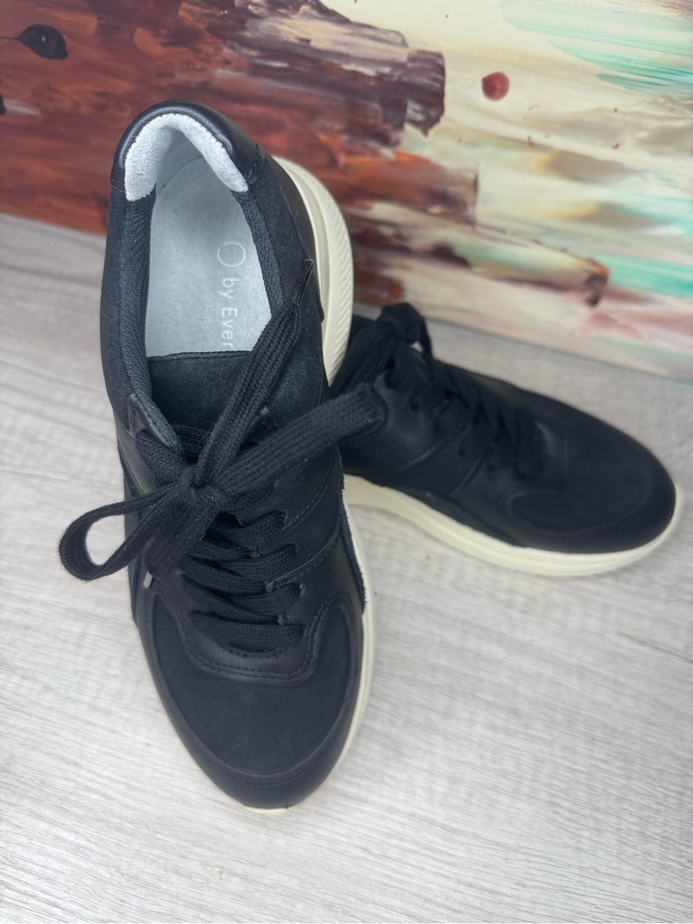 Everlane Black Leather Low Top Sneakers